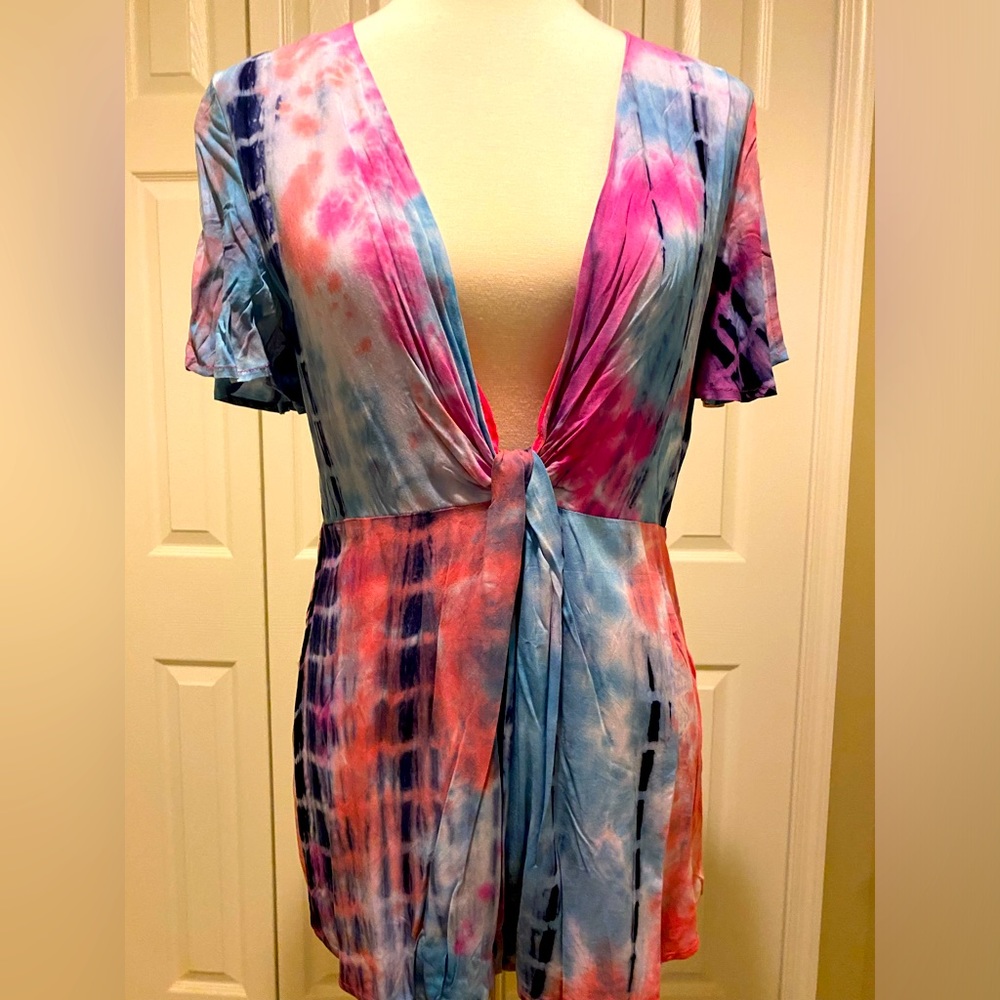 NWOT Tie Dye Romper Fashion Nova L